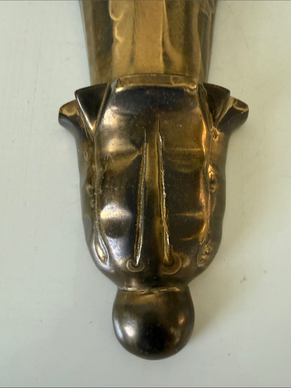 Vintage Brass Wall Sconce Shelf - Picture 2 of 9